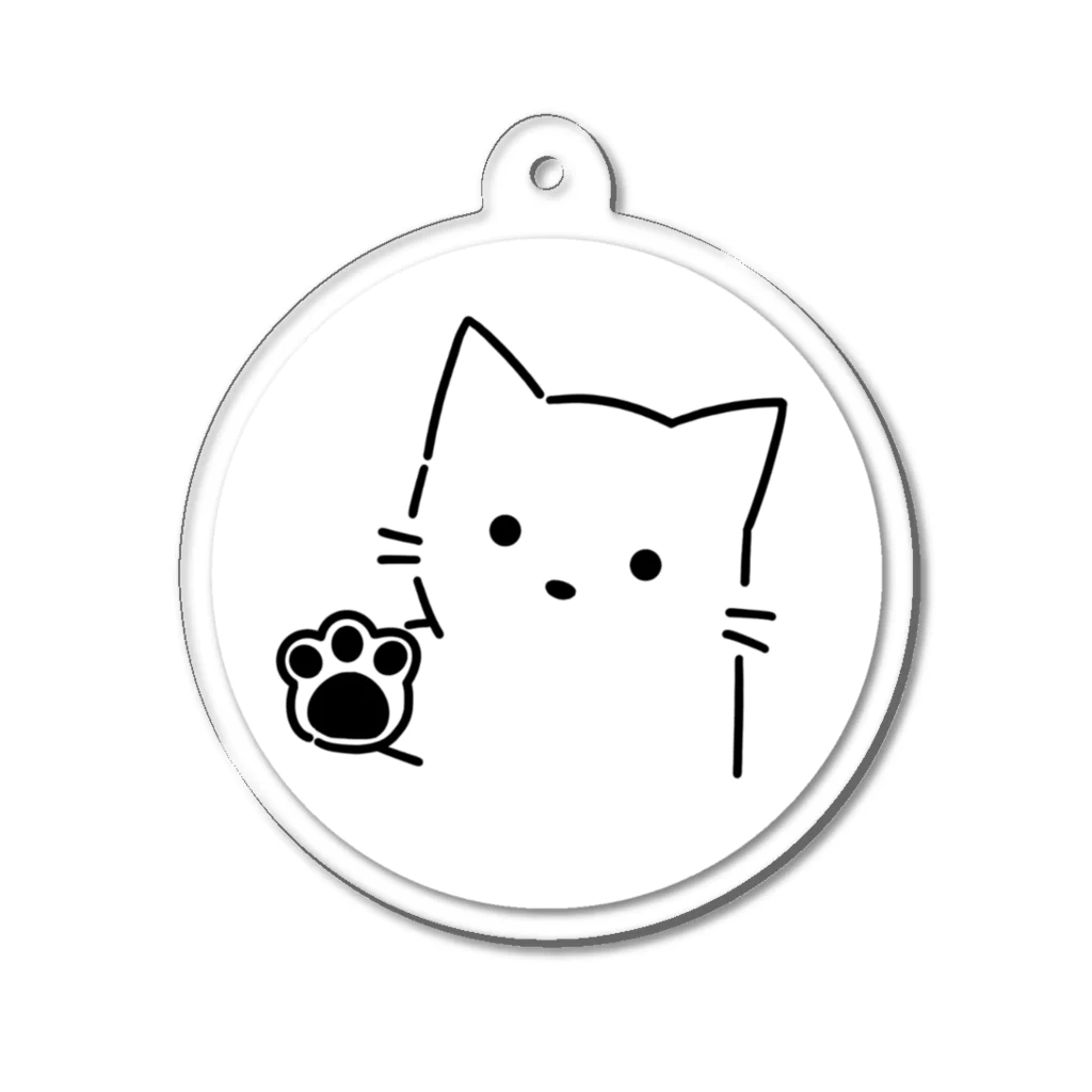 chinchillamaruのおてねこ Acrylic Key Chain