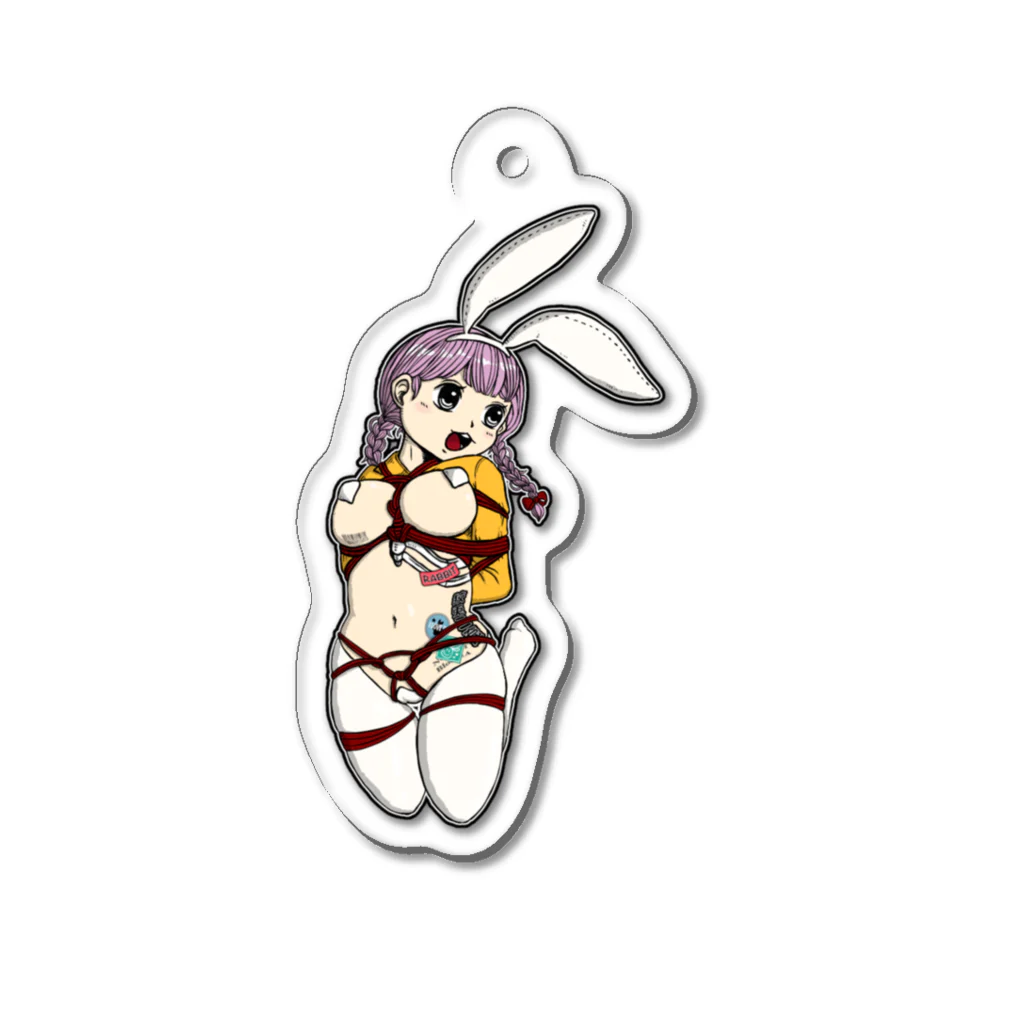 Necro pop（ねくろぽっぷ）の逆バニー　かおりちゃん Acrylic Key Chain