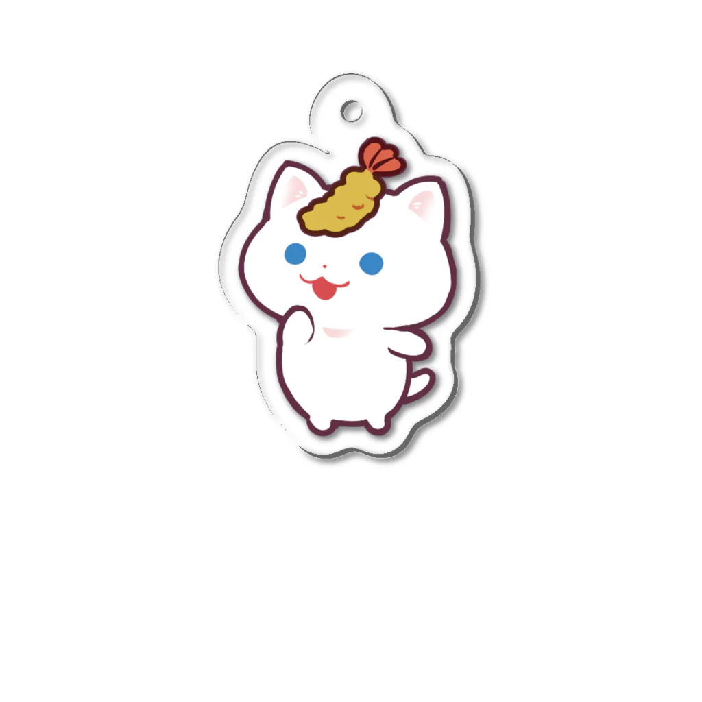 野良猫みーくんのえびふらーい Acrylic Key Chain