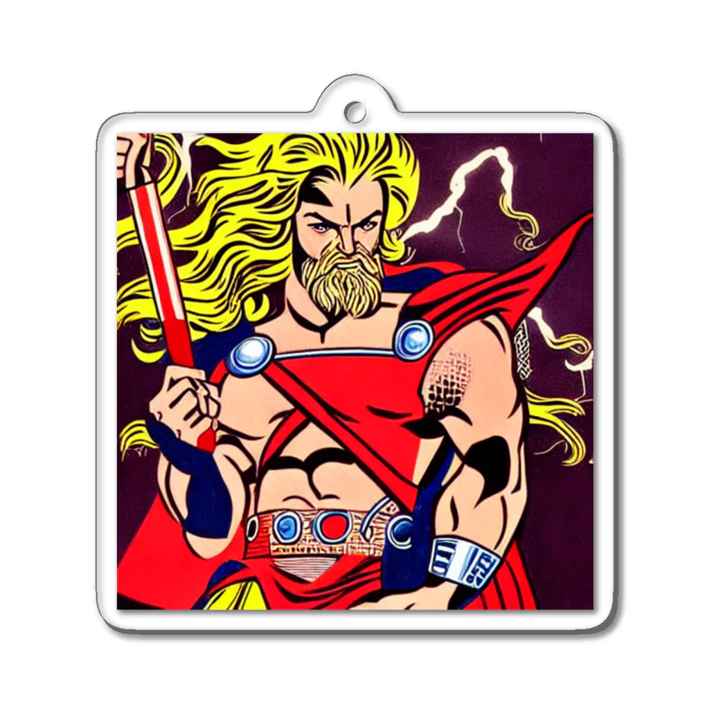 Tsuboiの-The World Gods- #009 Thor Acrylic Key Chain