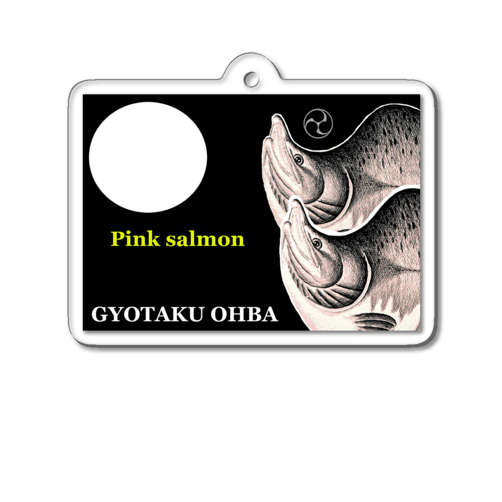 G-HERRINGのカラフトマス！（ Pink salmon ）あらゆる生命たちへ感謝をささげます。 アクリルキーホルダー