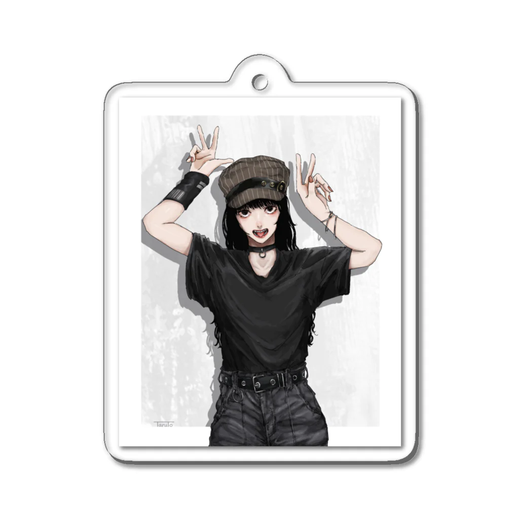 美味いタルトの女の子の服(仮) Acrylic Key Chain