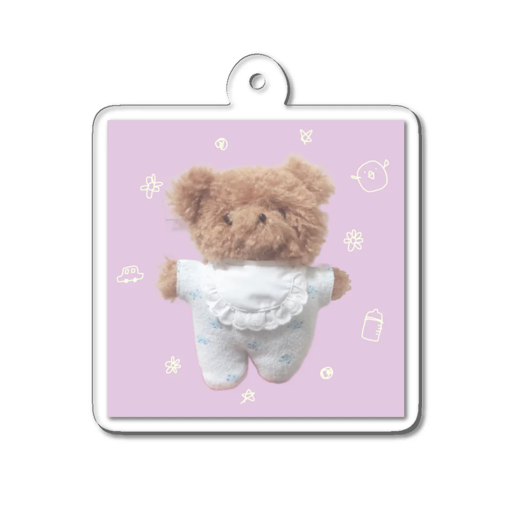 きらきらそwだ☆彡の看板くまの赤ちゃん Acrylic Key Chain