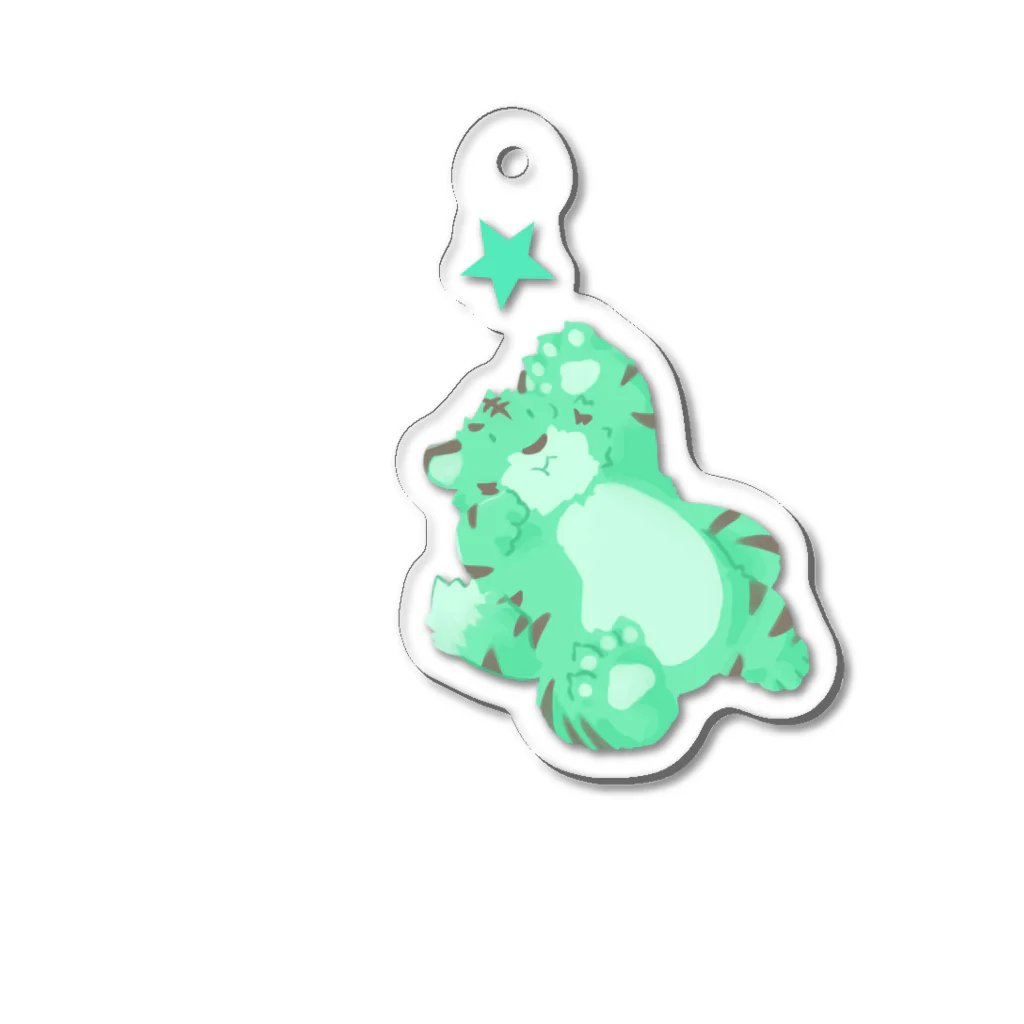 greenshibadog factoryのチョコミンタイガー！ Acrylic Key Chain