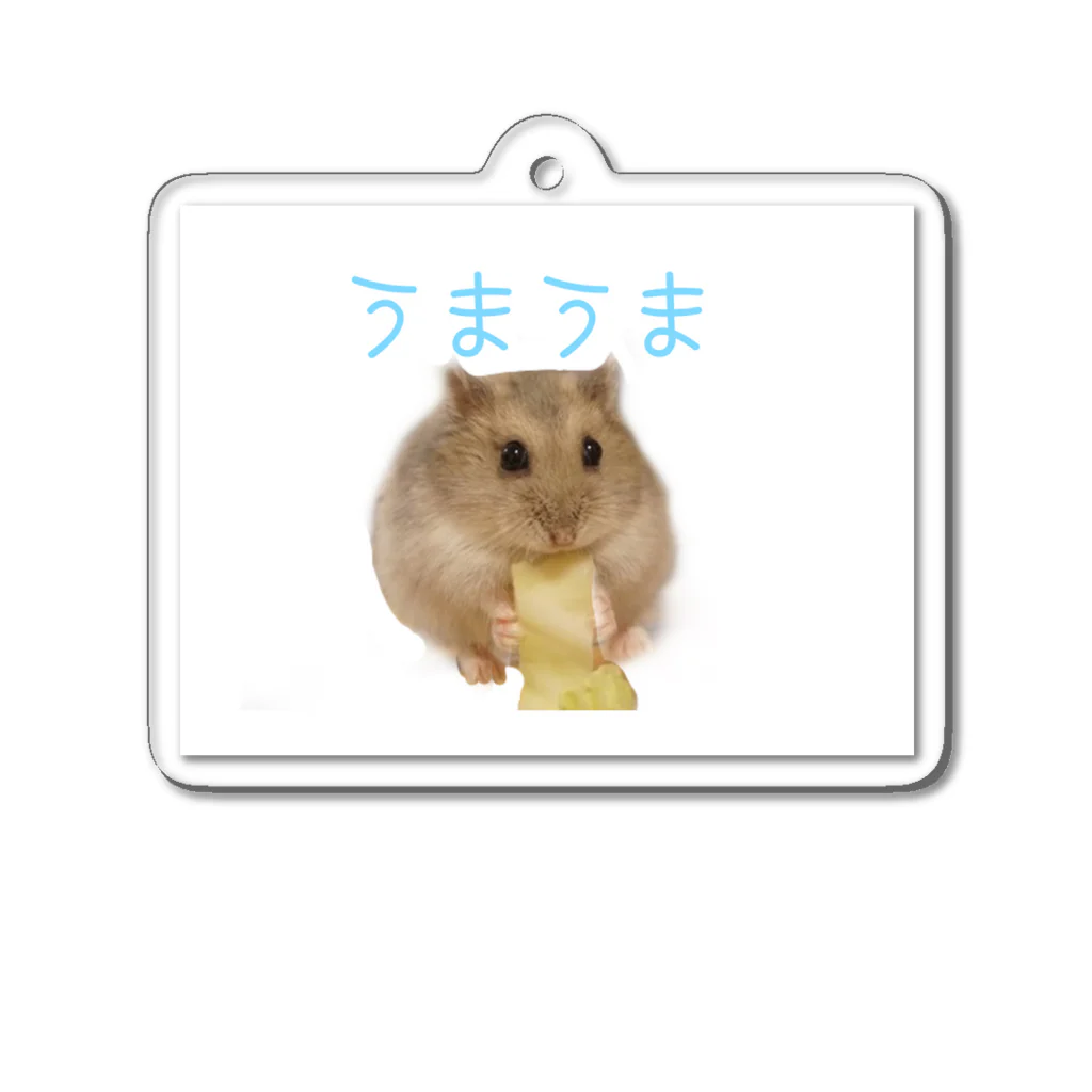 emureraのうまうまハムちゃん Acrylic Key Chain