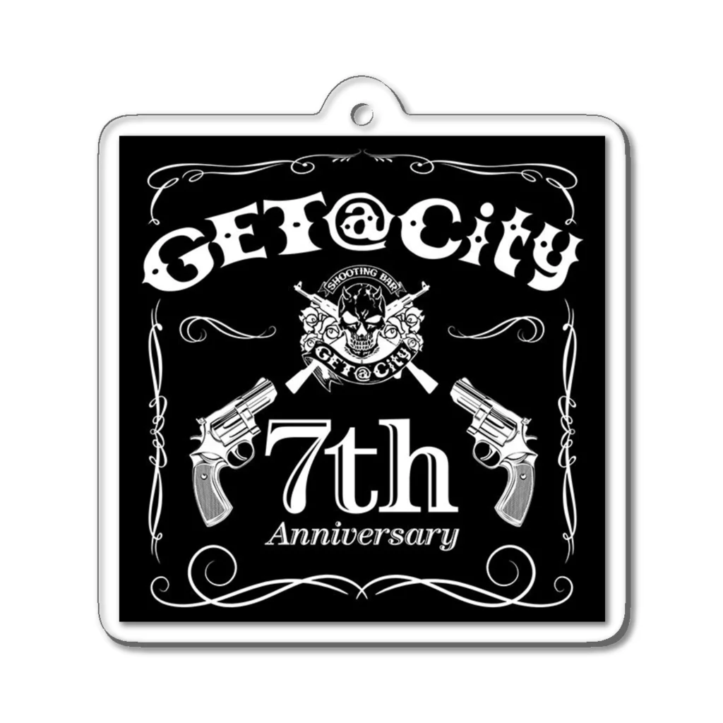 シューティングバー GET＠CityのシューティングバーGET7周年グッズ アクリルキーホルダー