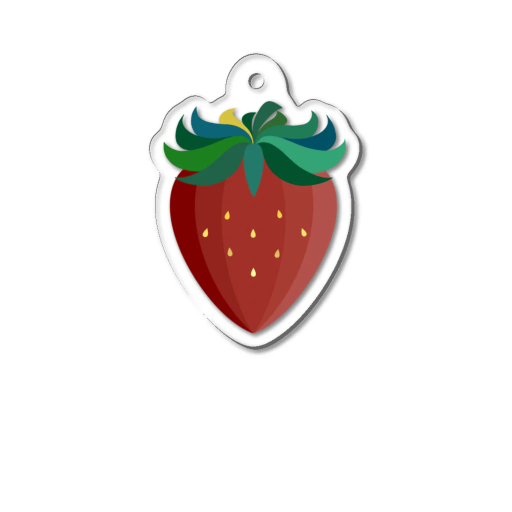 あびるるるのデザイン屋さんの🍓るるるのいちご -Ichigo-🍓 Acrylic Key Chain