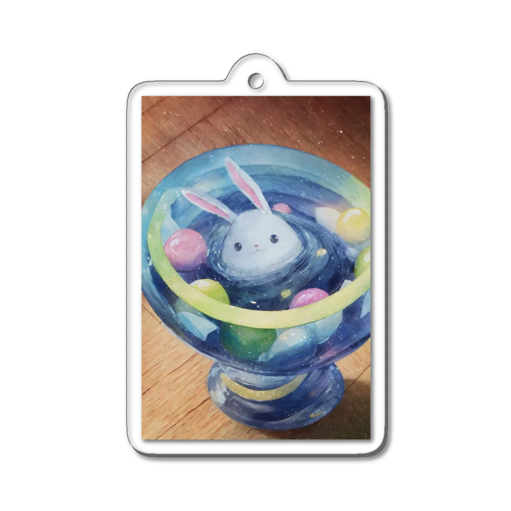 Waterミズワリのバニラビット Acrylic Key Chain