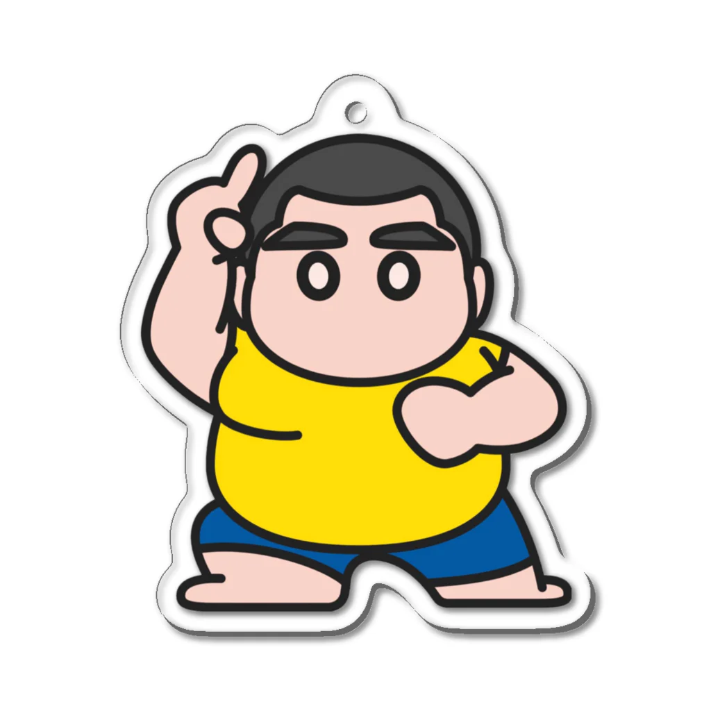 にくまる三兄弟のアクリルイラストカメオ Acrylic Key Chain