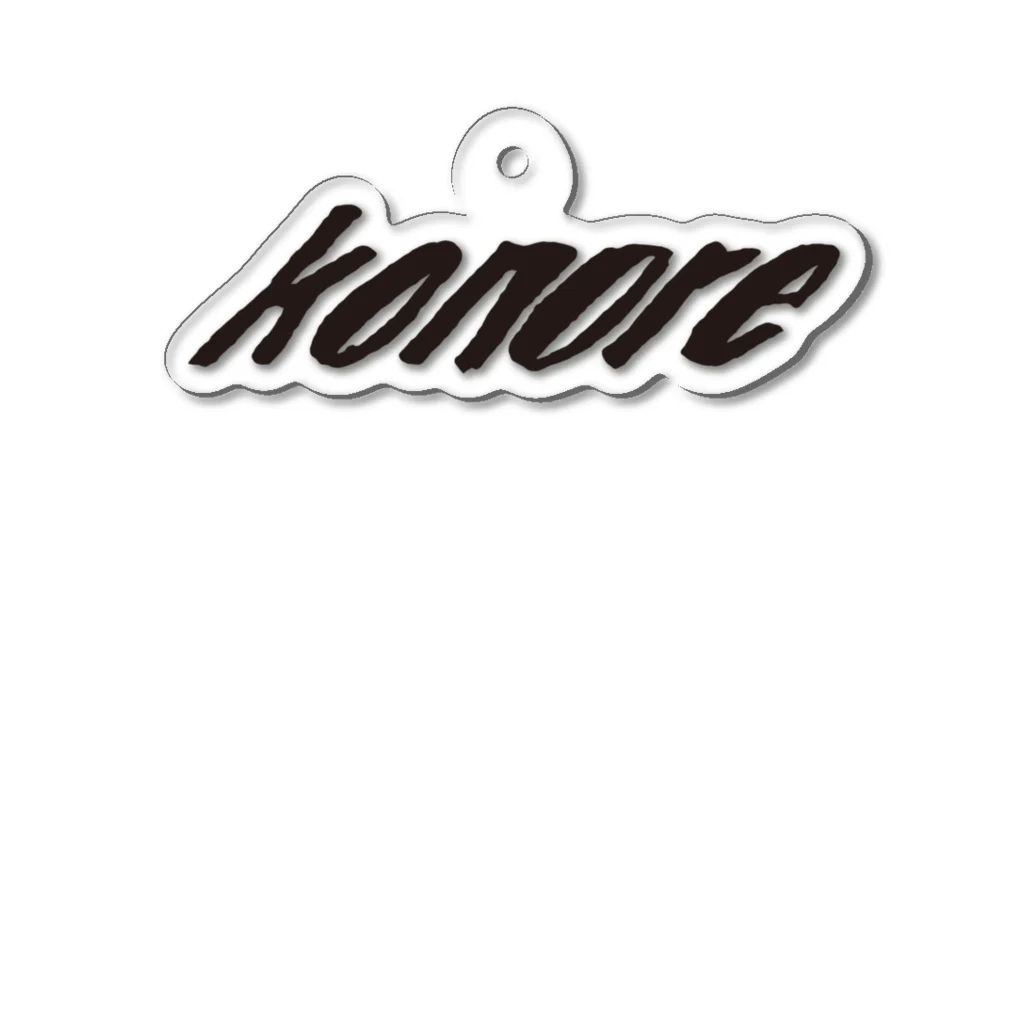 konore OFFICIAL MERCH STOREのkonore LOGO BLACK  Acrylic Key Chain