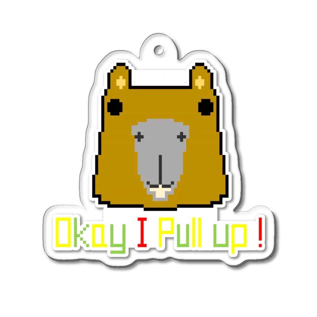 nu.のOk I Pull up!カピバラ Acrylic Key Chain