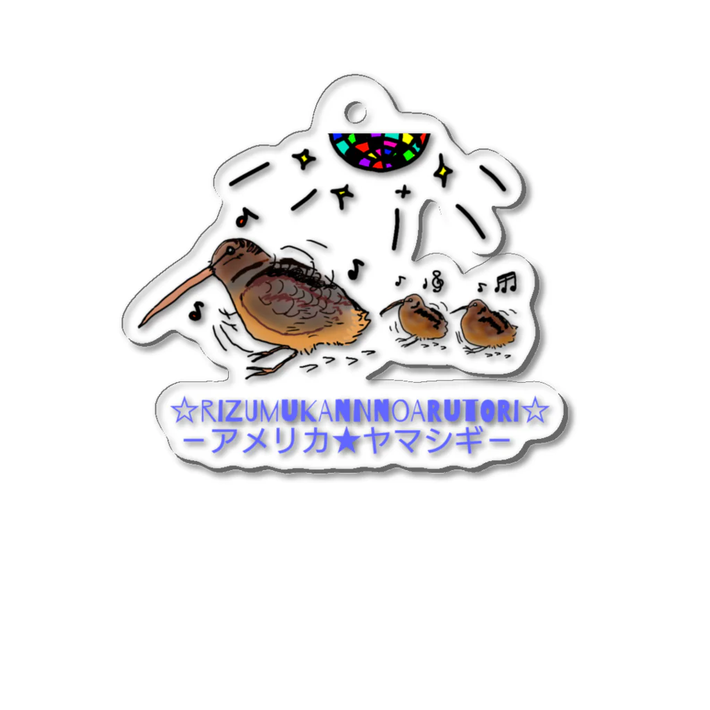 あいちゅｎんんんんのノリノリな鳥、アメリカヤマシギ Acrylic Key Chain