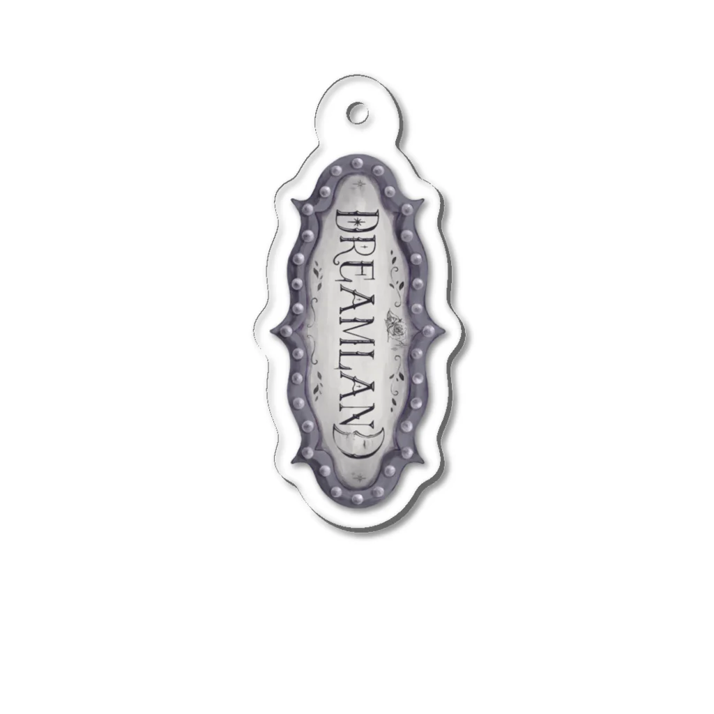 DREAMLANDのお土産屋のDREAMLANDの看板 Acrylic Key Chain