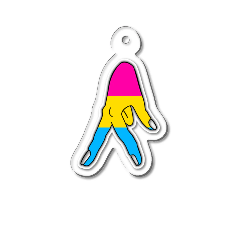 kashiwamochi-NBiの歩く　Pansexual Acrylic Key Chain