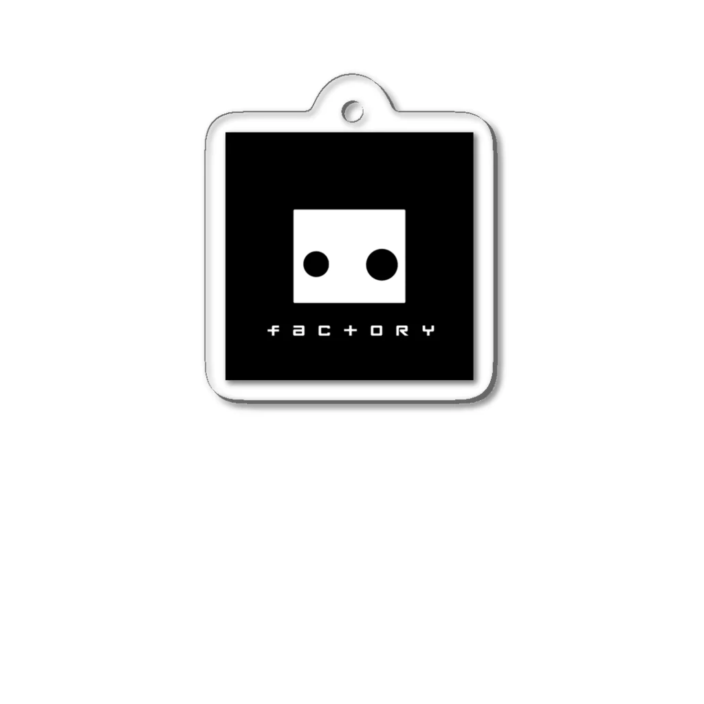 SquareHeadFactoryのSquareHeadFactoryロゴ Acrylic Key Chain