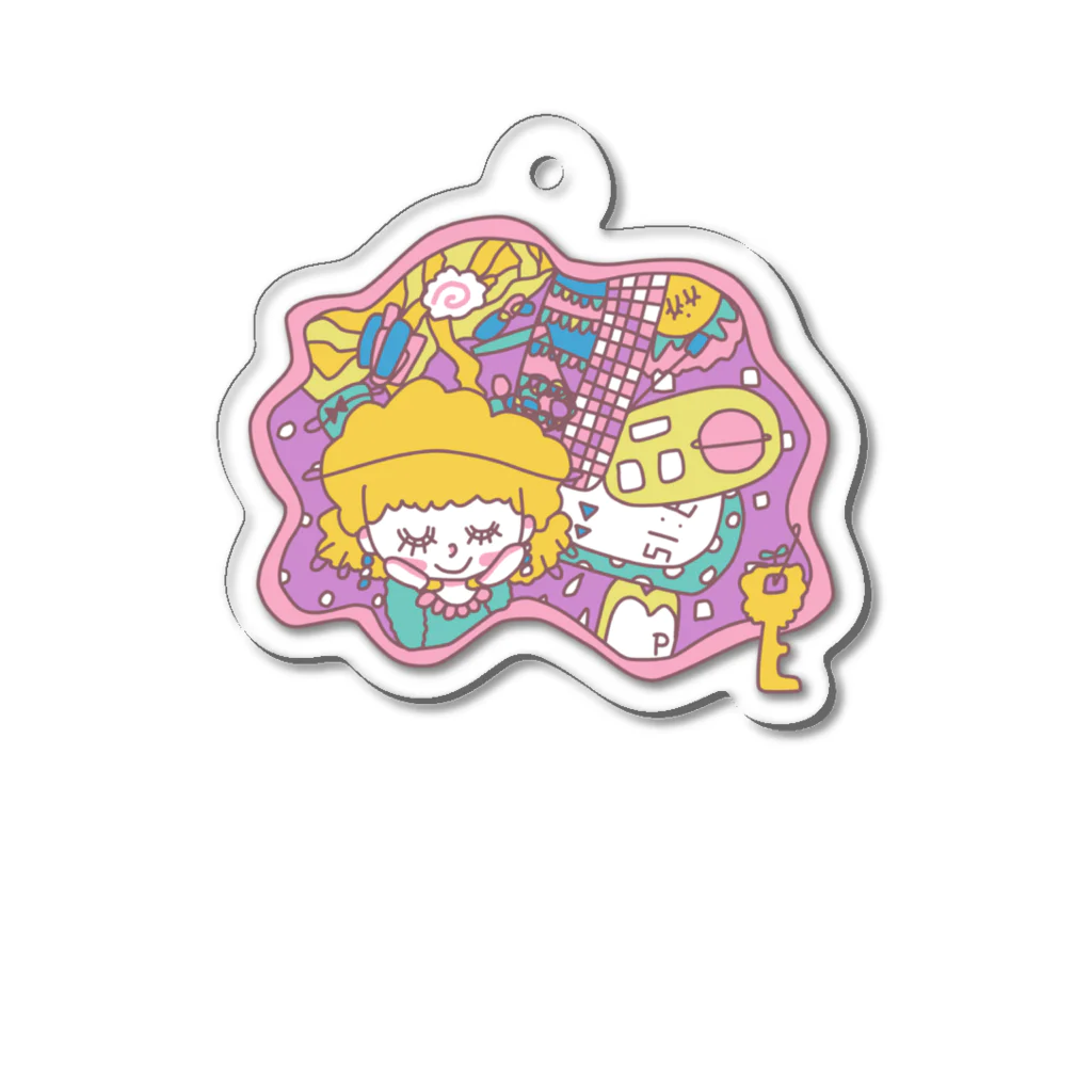 midreamの中身が見えちゃんちゃん Acrylic Key Chain