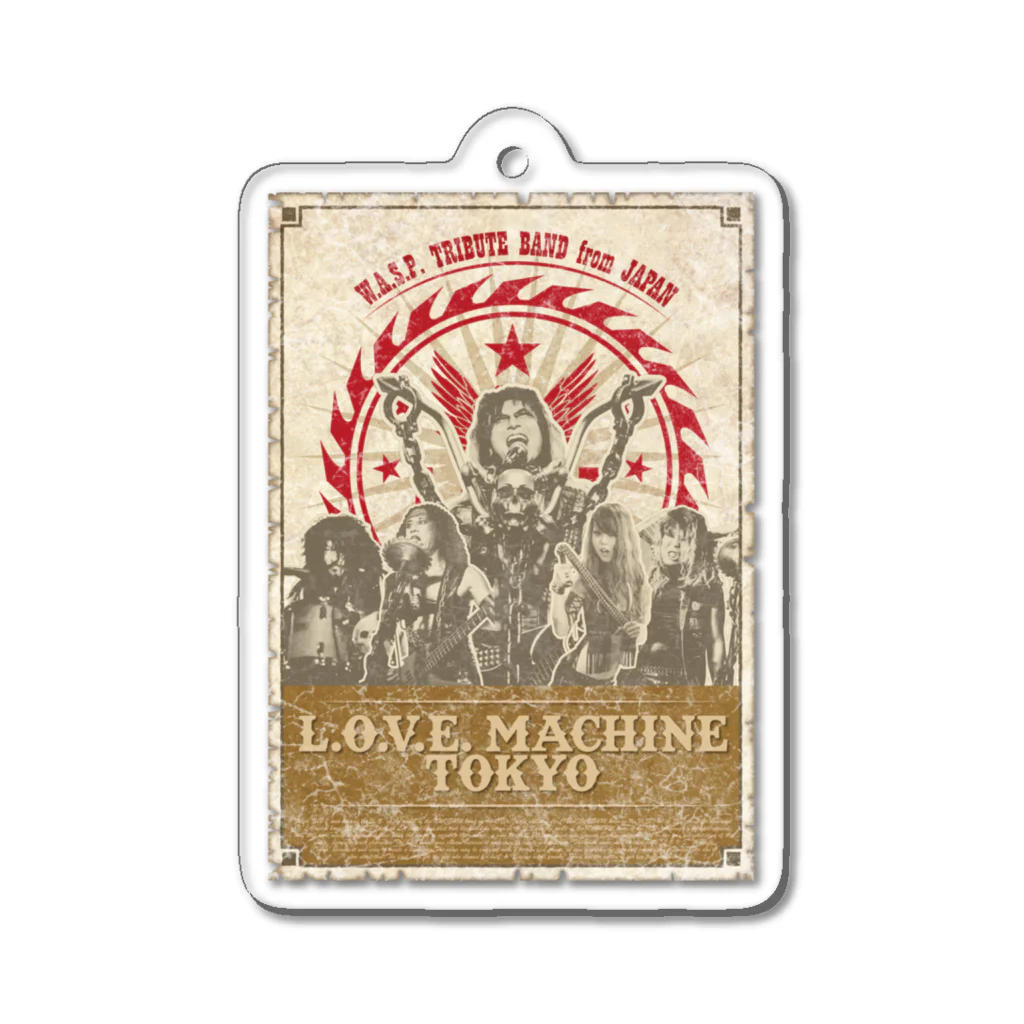 LOVE MACHINE TOKYO ショップの2023LMT新作アイテム「オールドアメリカン」 アクリルキーホルダー