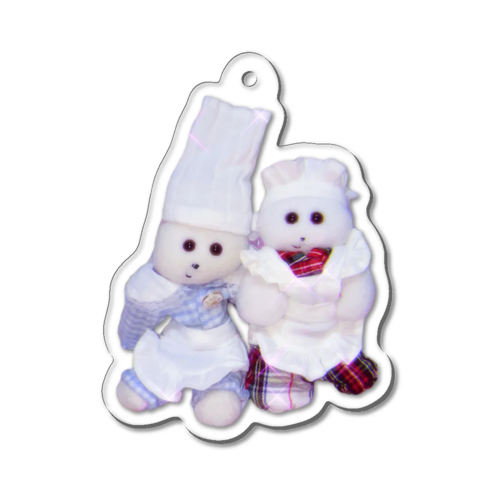 くまきちショップやさんのパティシエきぶん Acrylic Key Chain