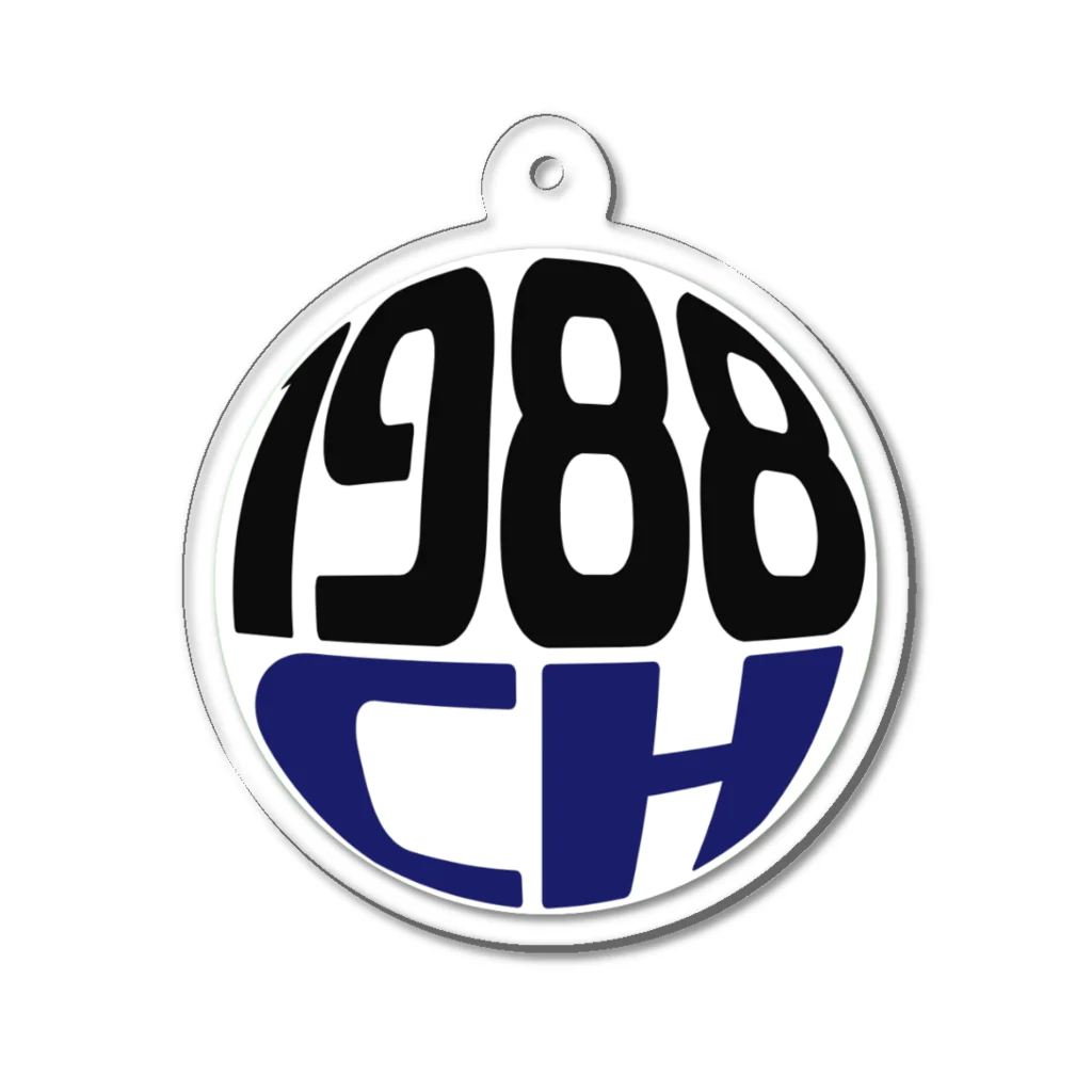 1988ch SHOPのイクパッパちゃんねる公式ロゴシリーズ Acrylic Key Chain