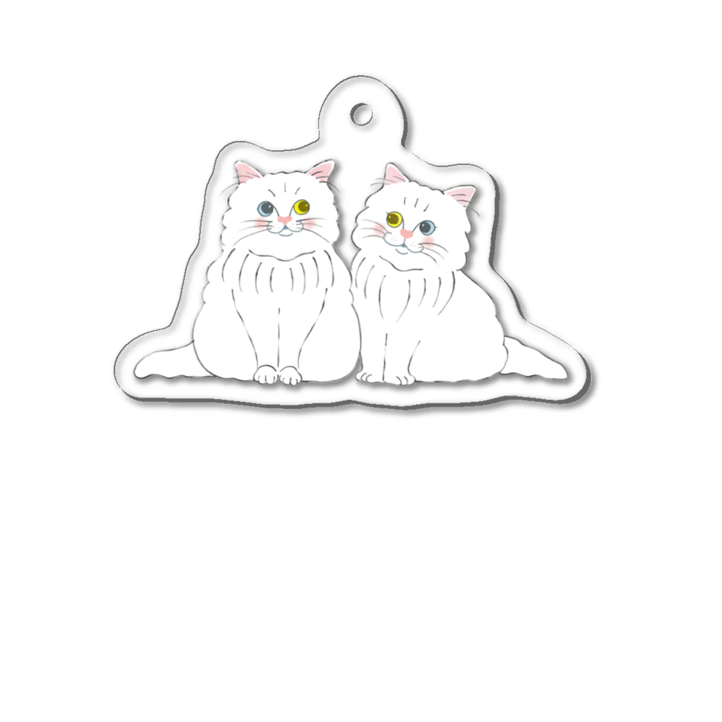 吉田美穂子/イラストレーターの♡ couple♡ アクリルキーホルダー