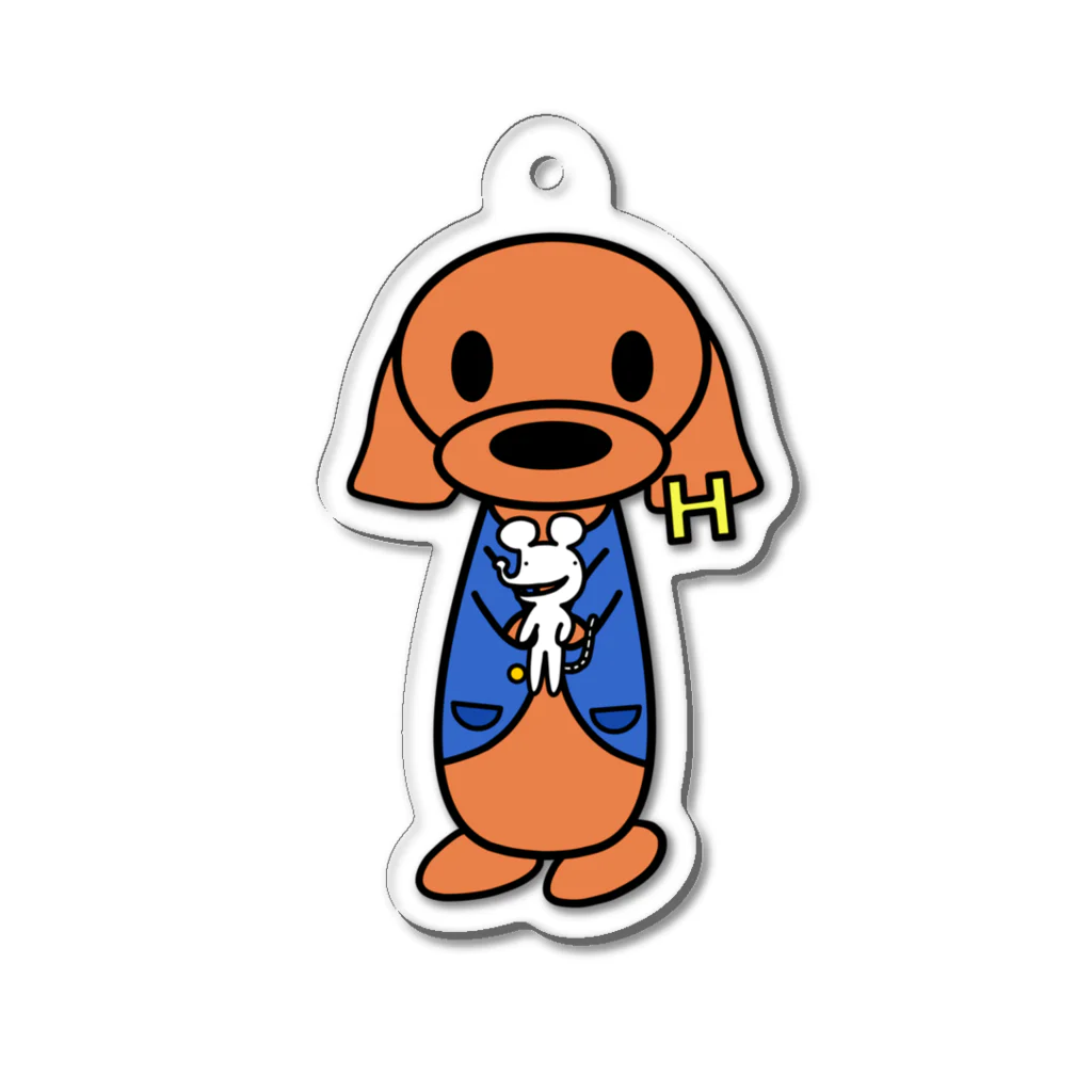 HANATSU-official-shopのハナツ犬＆暇なネズミのアクリルキーホルダー Acrylic Key Chain
