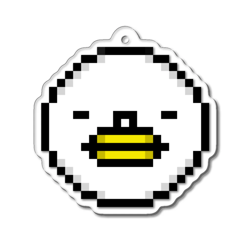 PITTEN PRODUCTSのPIXEL_FACE_03(SLEEP) アクリルキーホルダー