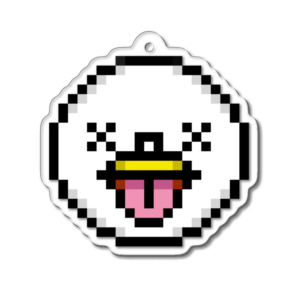 PITTEN PRODUCTSのPIXEL_FACE_06(DOWN) アクリルキーホルダー