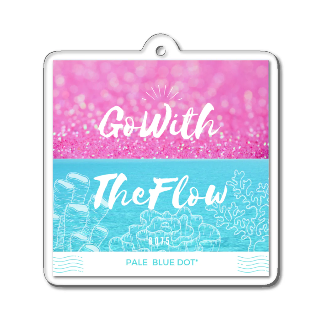 Pale Blue Dot＊のGo with the Flow Acrylic Key Chain