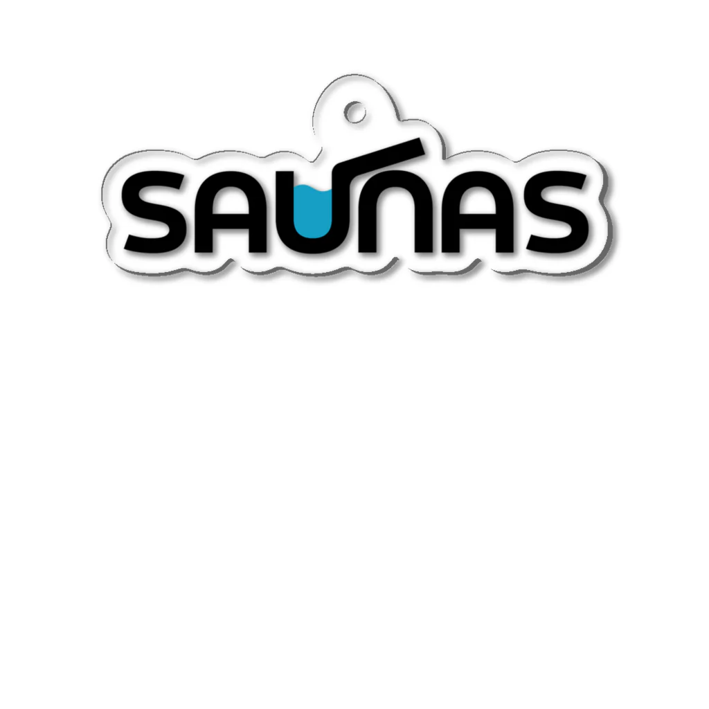 saunas.サウナーズのSaunasName with Ladle. アクリルキーホルダー