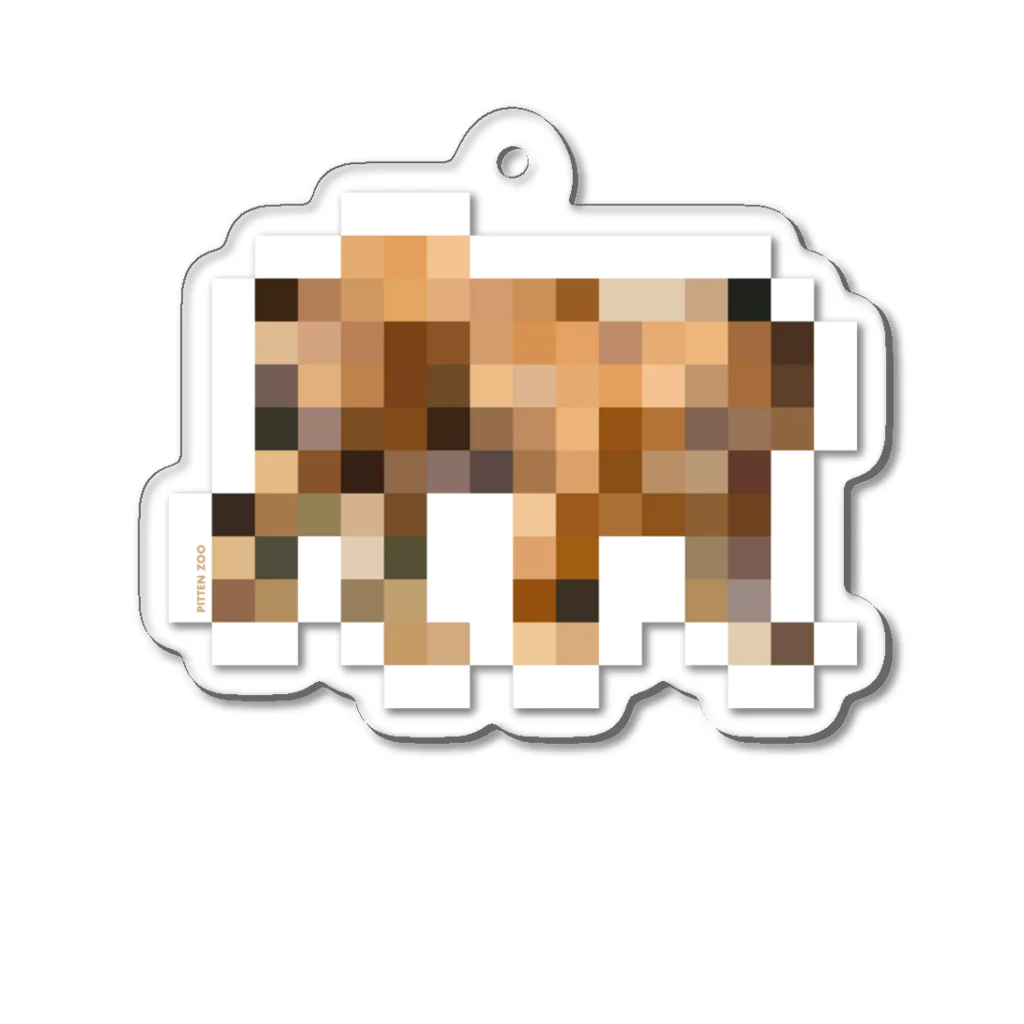 PITTEN PRODUCTSのPIXEL_ANIMAL_05(TIGER) Acrylic Key Chain