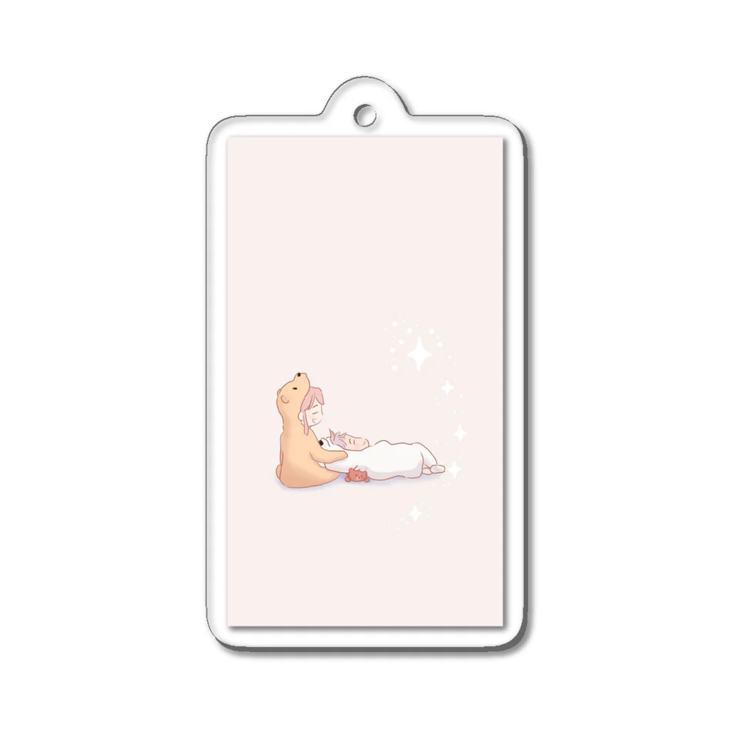 dreaminginjapanのRomantic Bear Couple Acrylic Key Chain