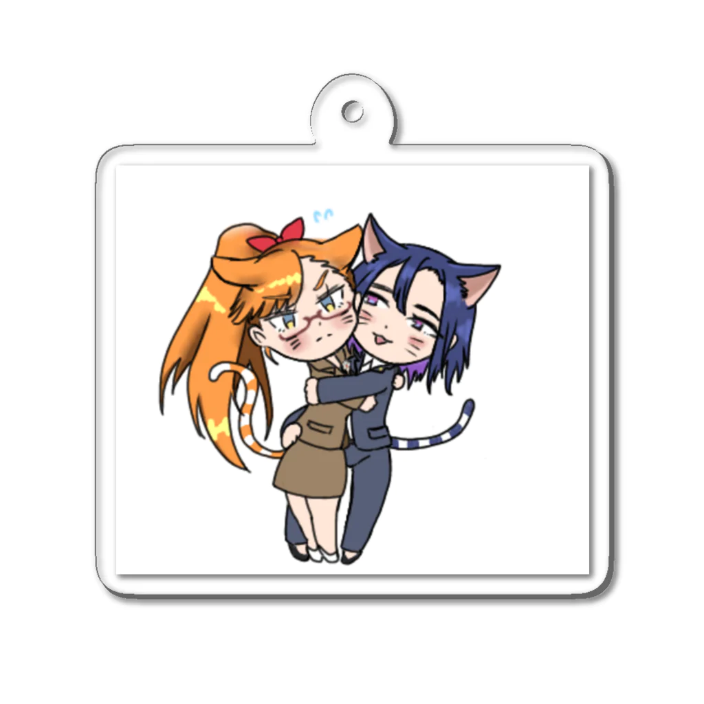 kabayakinotareの百合ネコタチ Acrylic Key Chain