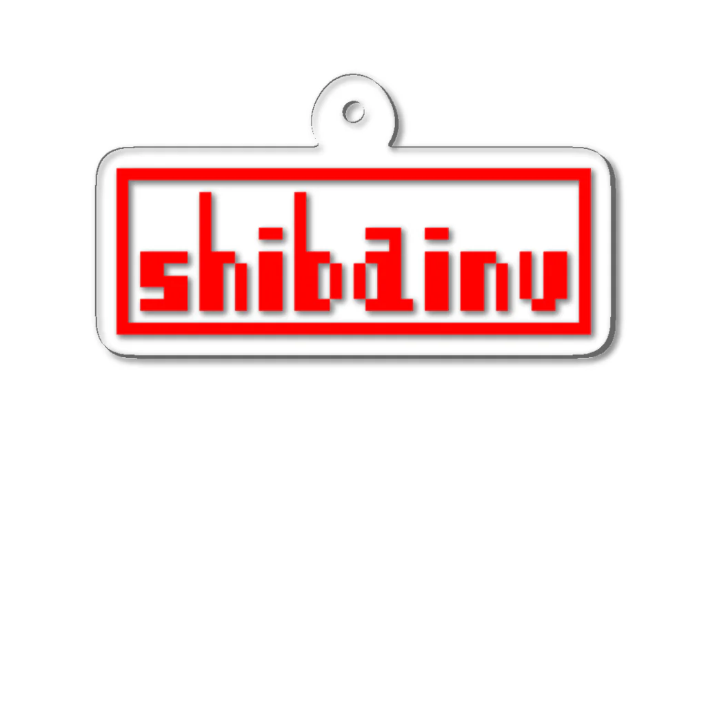 shibainu-yaのshibainu_red Acrylic Key Chain