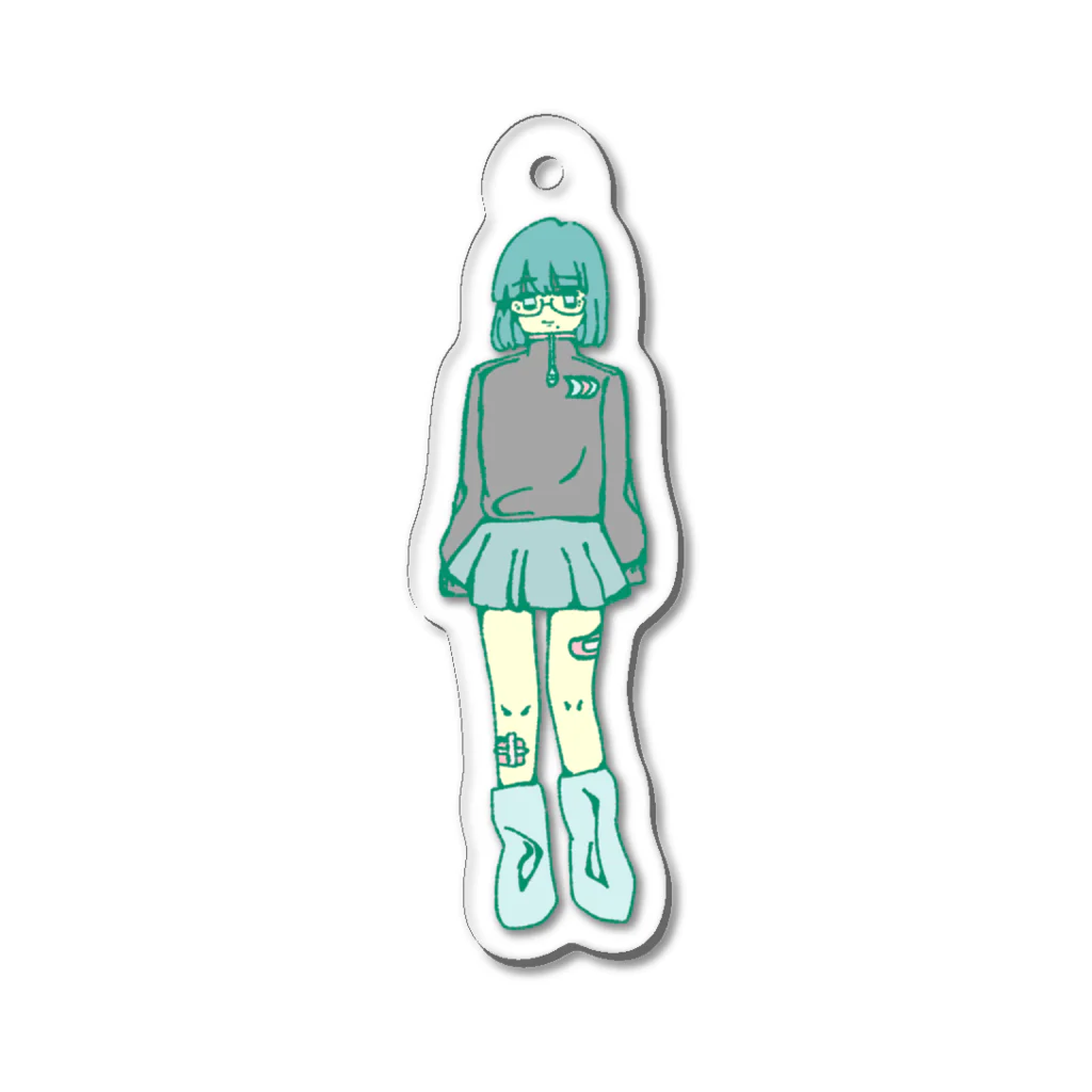 酒代の制服ギャル Acrylic Key Chain