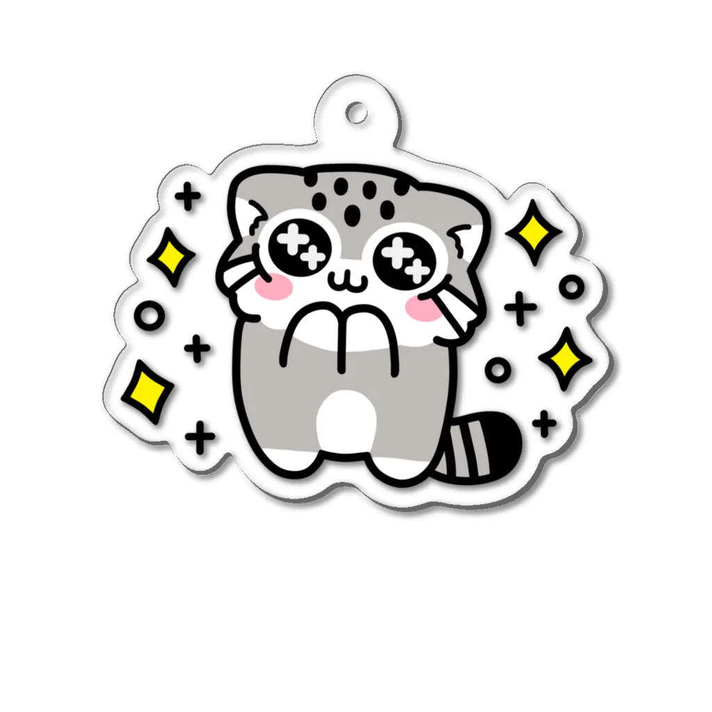 多喜のゆるっとマヌルちゃん キラキラ Acrylic Key Chain