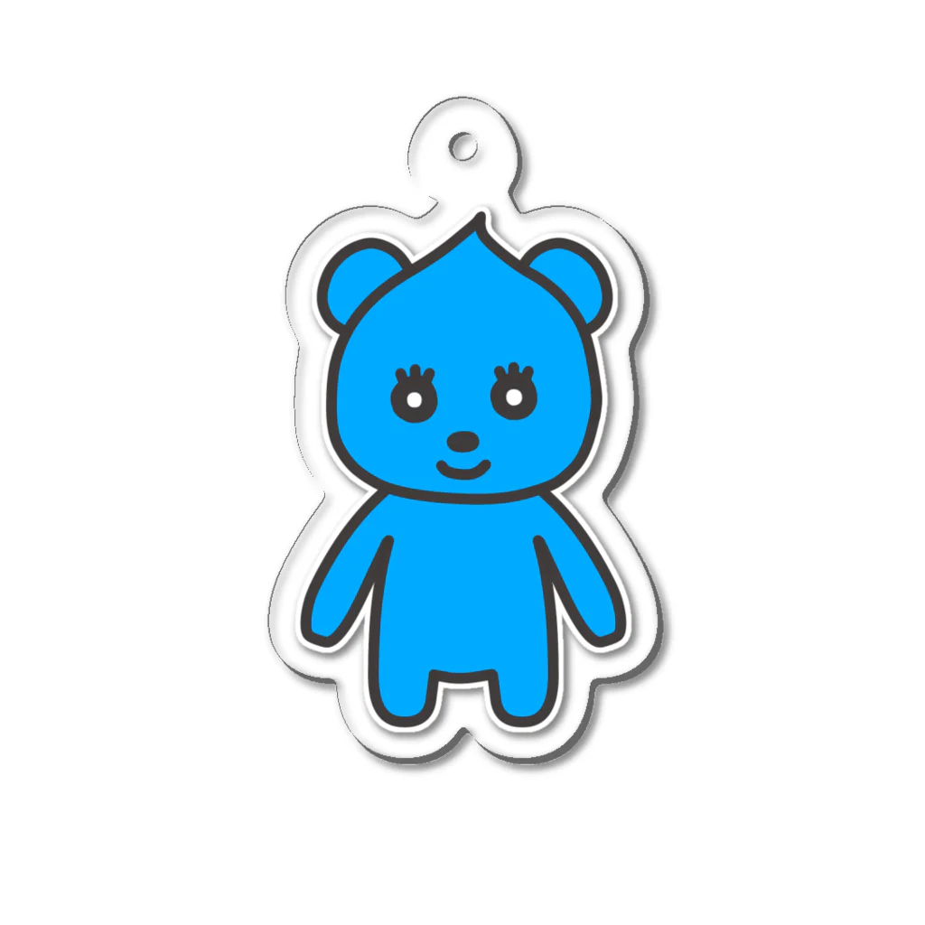 ぷなりつのとんがりペット(ブルー) Acrylic Key Chain