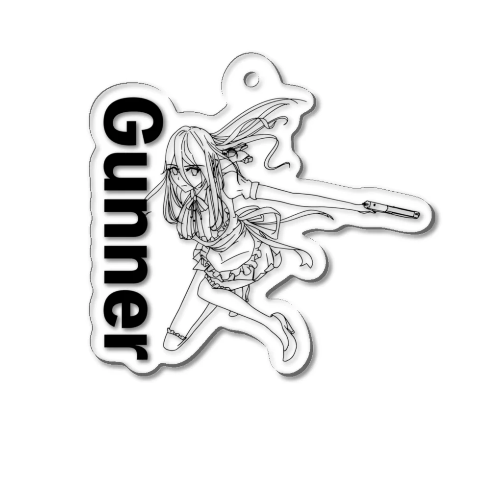 chicodeza by suzuriのGunner メイド Acrylic Key Chain