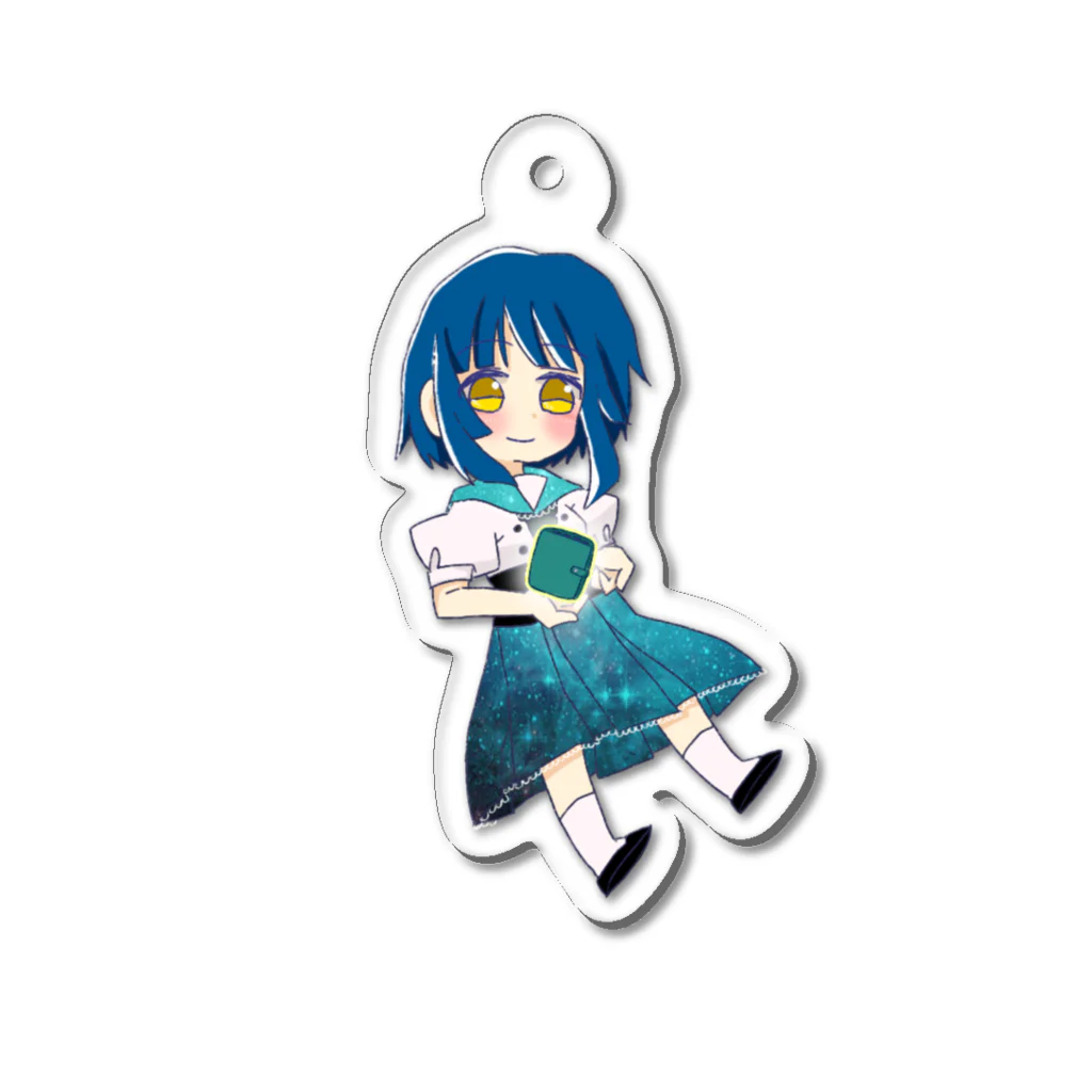 ゆず文房具店の文房具店のあくりゅのゆいちゃん Acrylic Key Chain