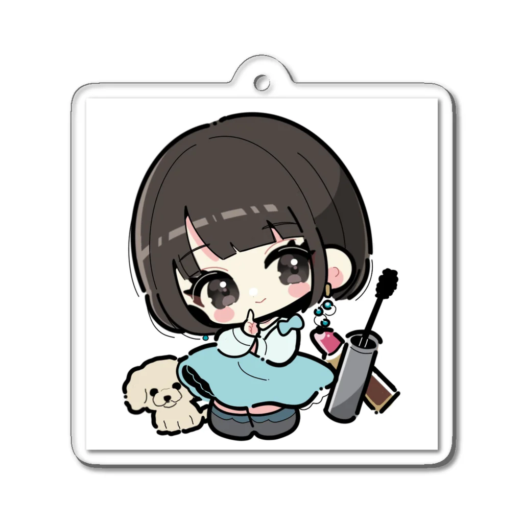 すぎまほちゃんSHOPのホワイト♡すぎまほちゃん Acrylic Key Chain