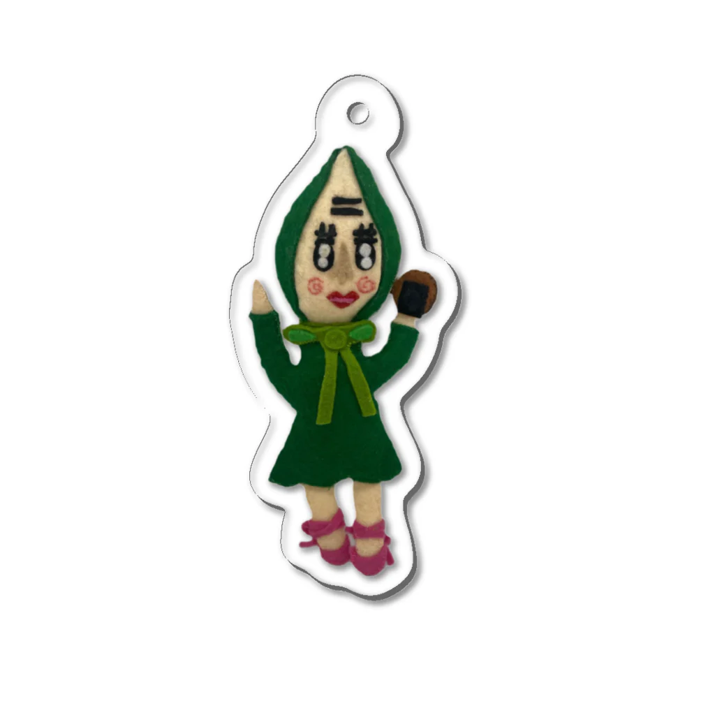 煎太郎商店の草加煎太郎 Acrylic Key Chain