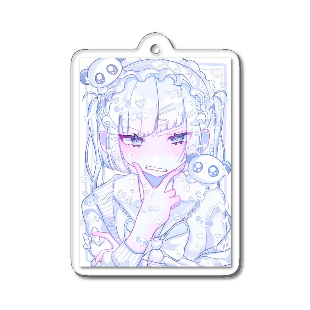 モマ@の白くん🐼🤍 Acrylic Key Chain