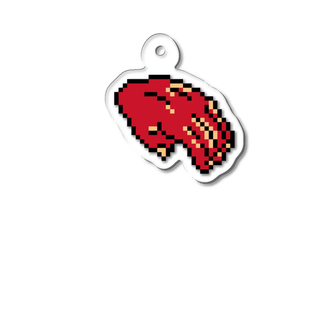 Hanto dotの閻魔大王のドット絵　左手 Acrylic Key Chain