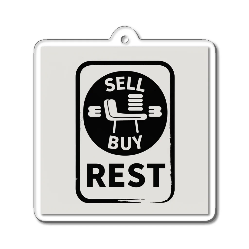 INVEST-LIGHT ほたるのお店のSELL・BUY・REST Acrylic Key Chain