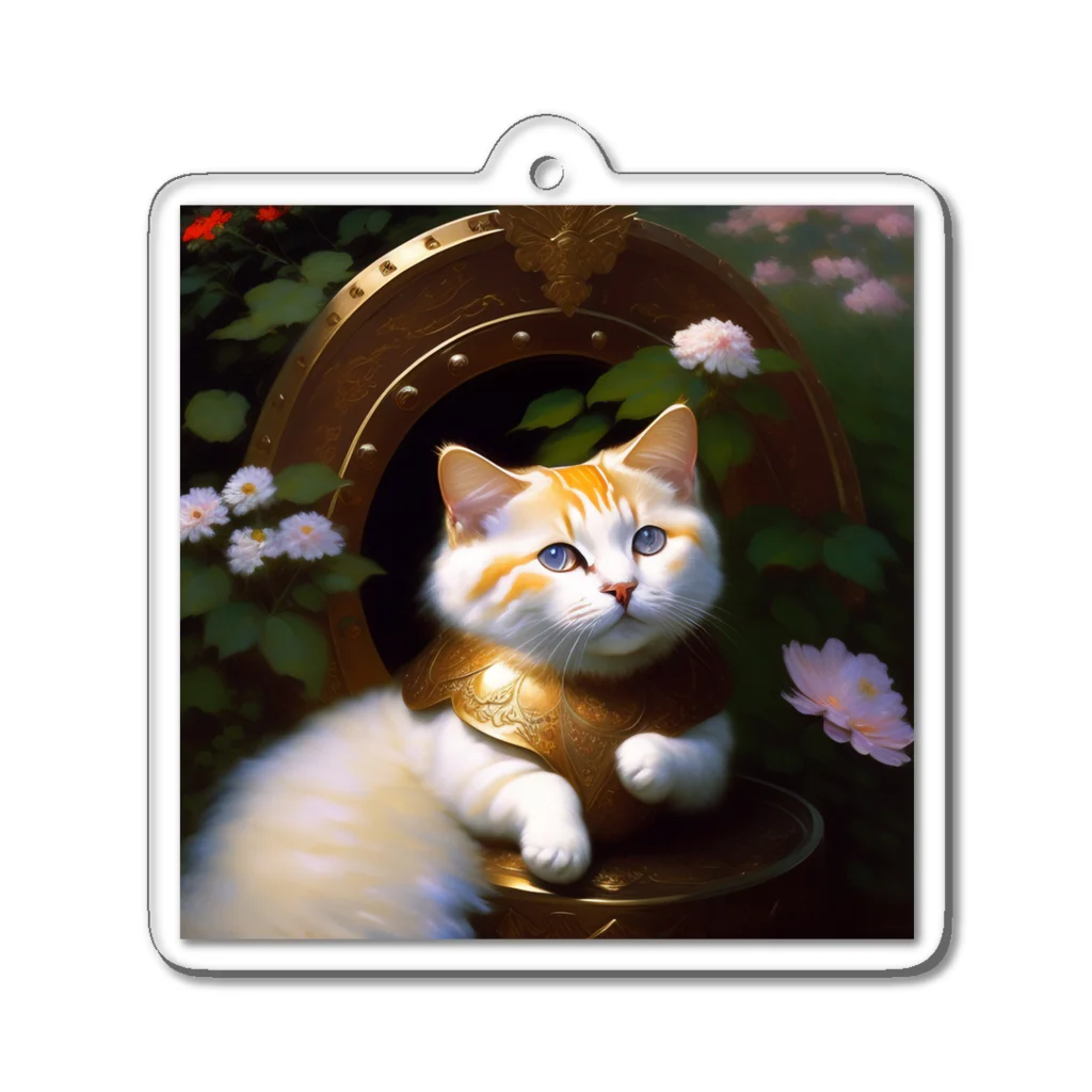 CAT_LINE_STOREの天界に住まうイタズラ猫 Acrylic Key Chain