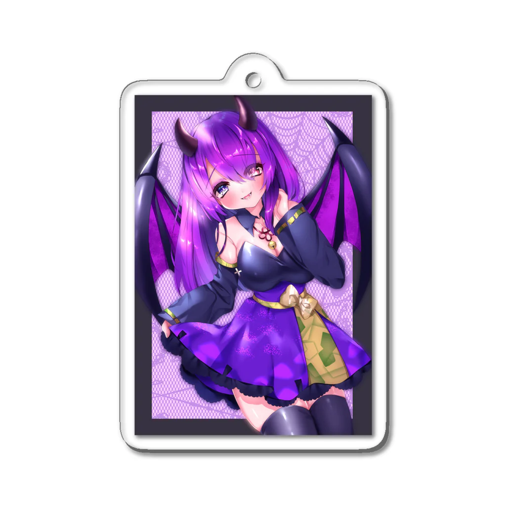 悪魔たぬきの黒娘の販売店！の可愛すぎる黒娘 Acrylic Key Chain