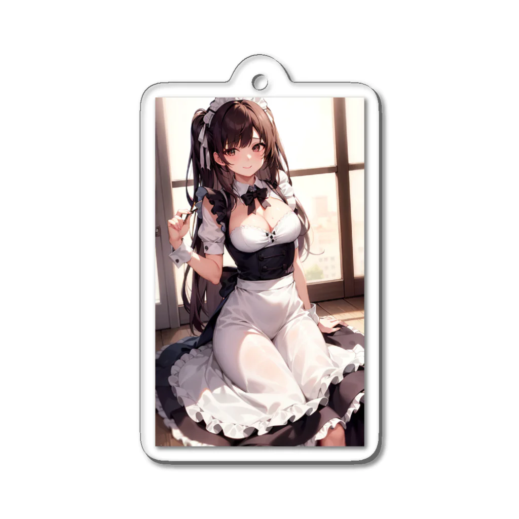 天乃鯱のメイドのお姉さんの二次元イラスト Acrylic Key Chain