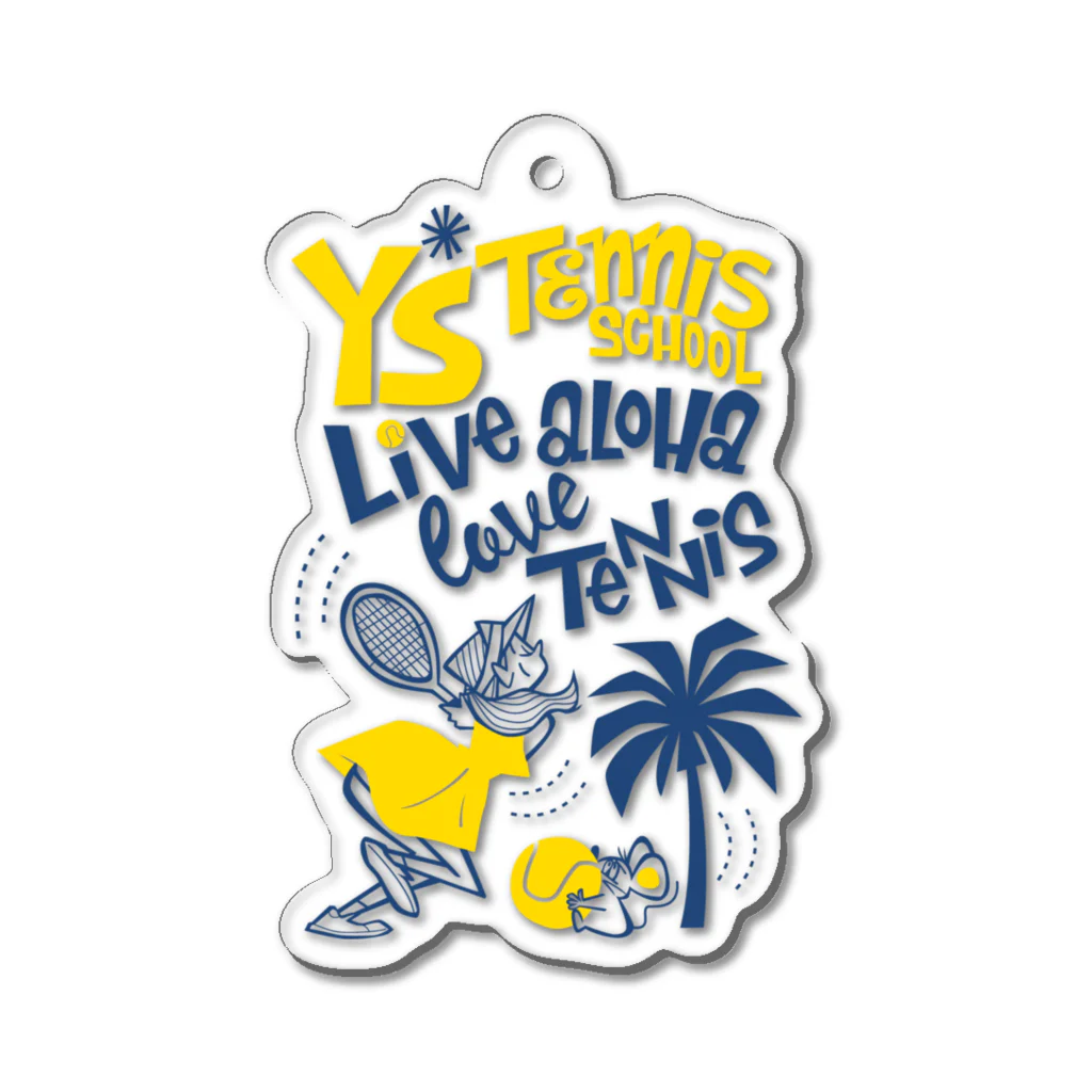 Y's TennisのY's Tennis女の子デザイン Acrylic Key Chain