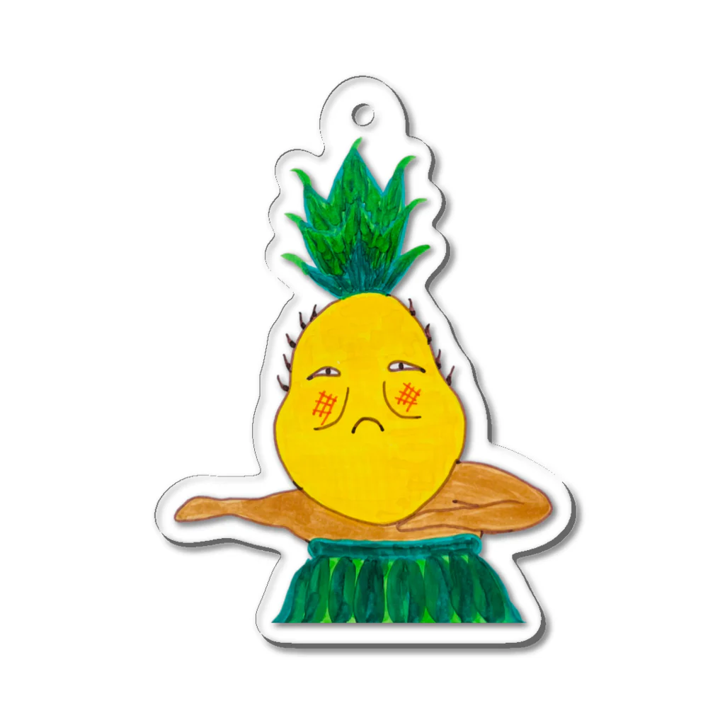 たまごセレクトショップのpineappletamago Acrylic Key Chain