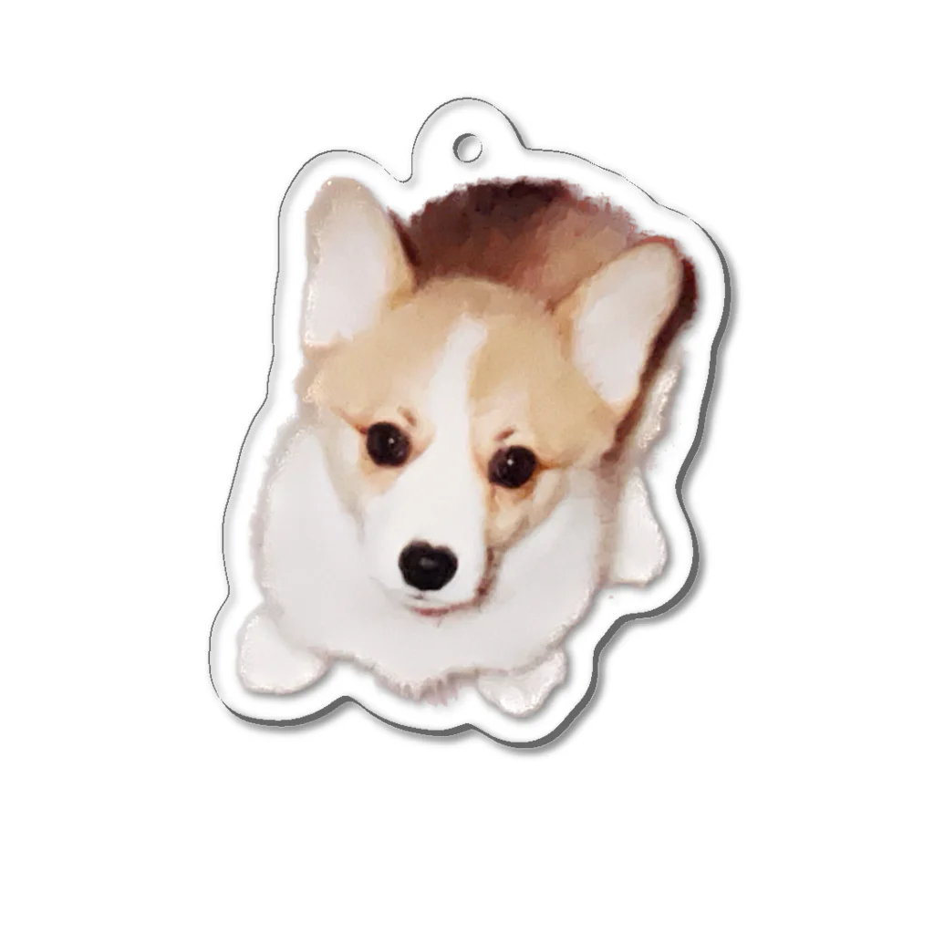 corgimaniaのコーギーbelle_2 アクリルキーホルダー