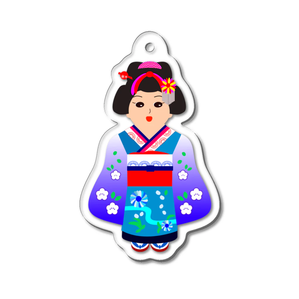 エフリリーカのJapanese Doll B Acrylic Key Chain